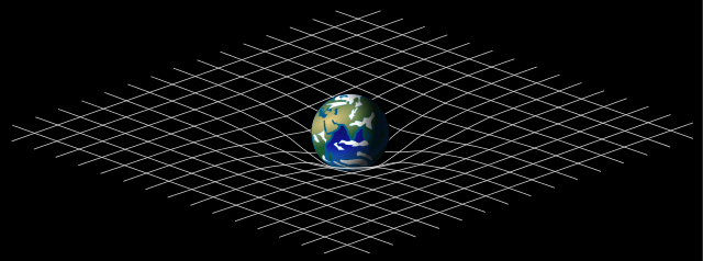 image of Earth's gravity well